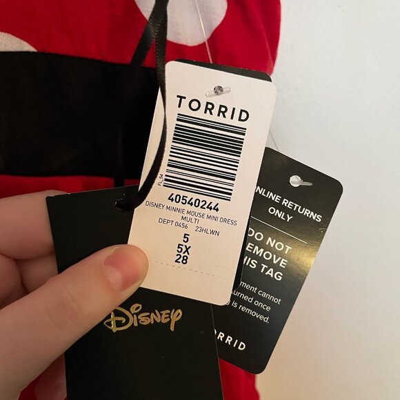 Torrid Size 5xl Disney Minnie Mouse Mini Dress Halloween Costume - Picture 6 of 7